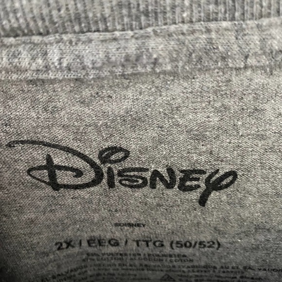 Disney Mickey Mouse T-Shirt Men's XXL Short Sleeve Graphic Gray - Picture 3 of 3